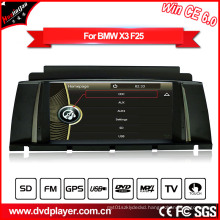 Windows Ce GPS Navigation Car DVD Player for BMW X3 F25 with Video Hualingan